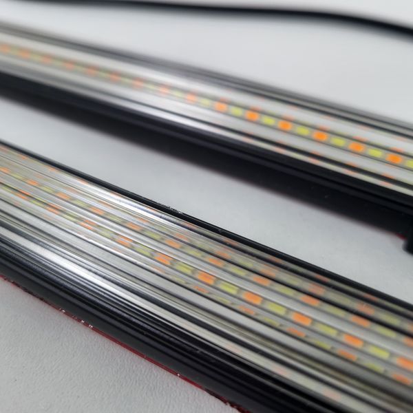 🔧 LED денні ходові вогні гнучкі для будь-якого авто 🌈 довжина 34,5 см AS001190 фото
