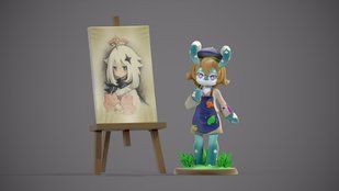 STL модель для 3d друку Melusine аніме Геншин Імпакт AS003031 фото
