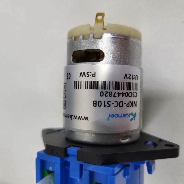 Перистальтичний насос 12V &mdash; дозувальний мікронасос для рідин (5.2&ndash;90 мл/хв), силіконова трубка AS001222 фото