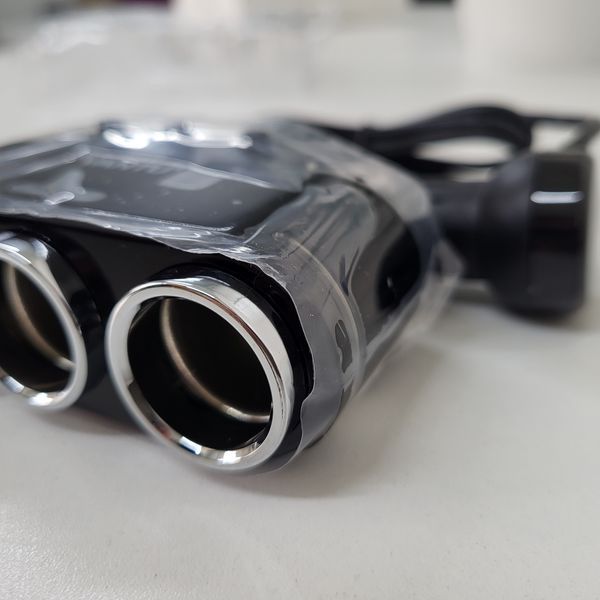 🔌 Розгалужувач для прикурювача з USB, вольтметром та LED-підсвіткою (12&ndash;24 В) AS001223 фото