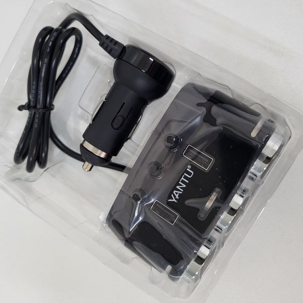 🔌 Розгалужувач для прикурювача з USB, вольтметром та LED-підсвіткою (12&ndash;24 В) AS001223 фото
