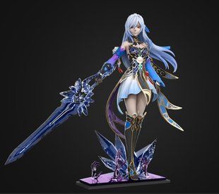 STL модель для 3d друку Jingliu аніме Хонкай стар рейл AS003132 фото