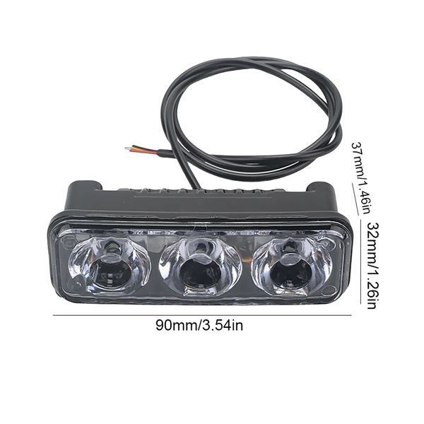 Универсальные водонепроницаемые 3LED ДХО для авто, SUV и седанов - яркие LED фары для автомобилей AS001124 фото