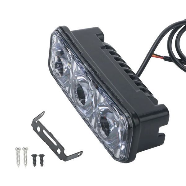 Универсальные водонепроницаемые 3LED ДХО для авто, SUV и седанов - яркие LED фары для автомобилей AS001124 фото