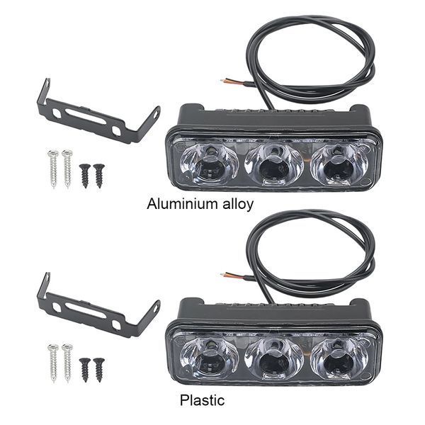 Универсальные водонепроницаемые 3LED ДХО для авто, SUV и седанов - яркие LED фары для автомобилей AS001124 фото