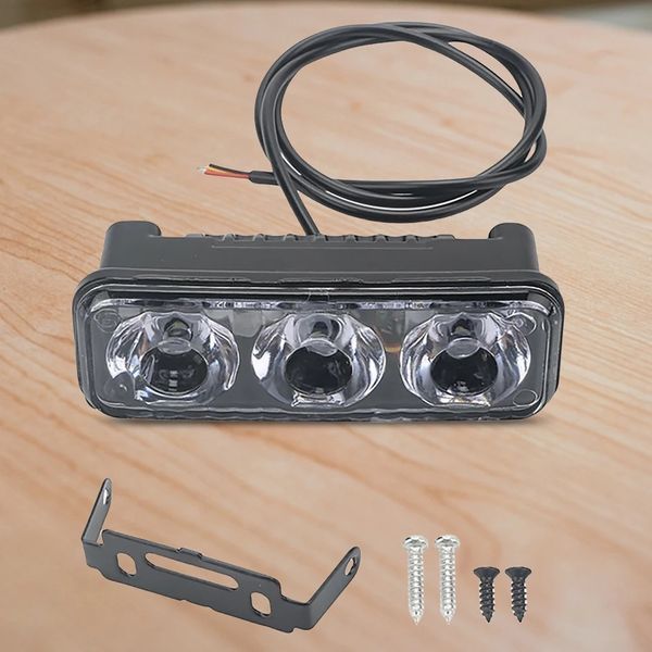 Универсальные водонепроницаемые 3LED ДХО для авто, SUV и седанов - яркие LED фары для автомобилей AS001124 фото