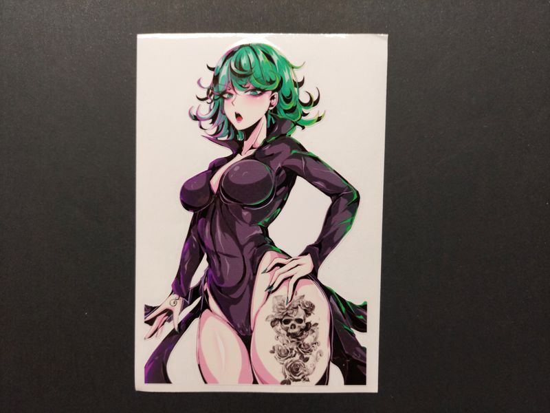 Аніме наклейка/стікер Ванпанчмен Тацумакі / One-Punch Man Tatsumaki AS001167 фото