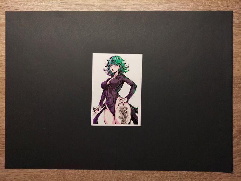 Аніме наклейка/стікер Ванпанчмен Тацумакі / One-Punch Man Tatsumaki AS001167 фото