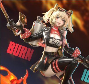 STL модель для 3d друку Burnice White аніме Зенлос зон зіро AS003094 фото