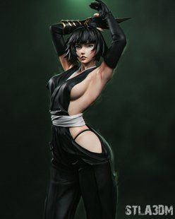 STL модель Soi Fon  аніме Бліч AS001111 фото