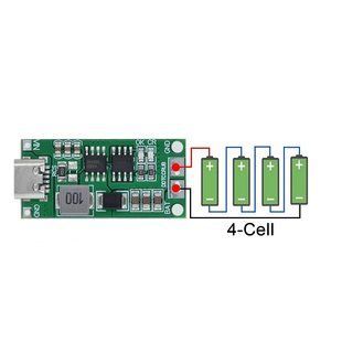 Контролер заряду акумуляторів 4S LiPo/Li-Ion 18650 16.8V, 4А Type-C 🔋 AS001200 фото