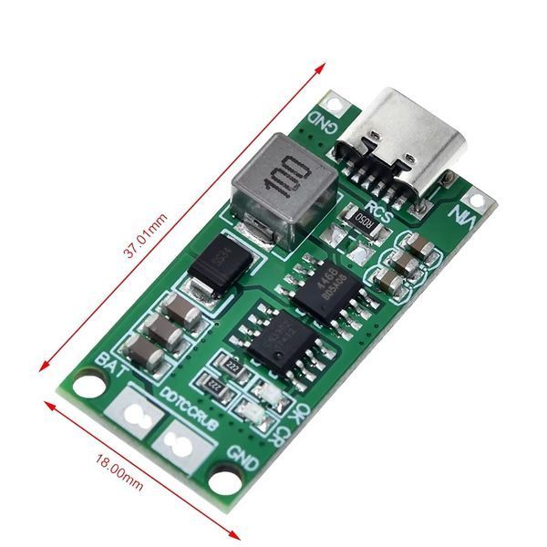 Контролер заряду акумуляторів 4S LiPo/Li-Ion 18650 16.8V, 4А Type-C 🔋 AS001200 фото