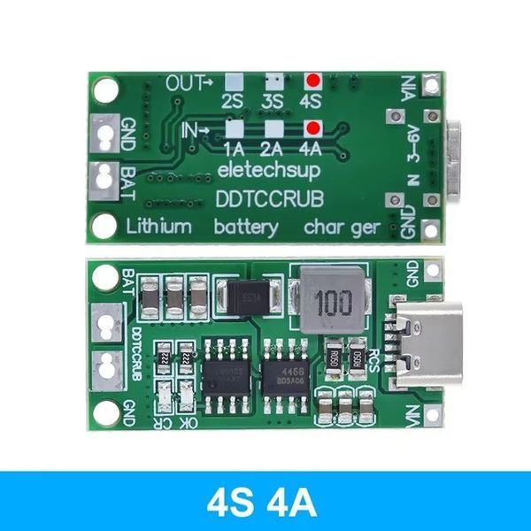 Контролер заряду акумуляторів 4S LiPo/Li-Ion 18650 16.8V, 4А Type-C 🔋 AS001200 фото