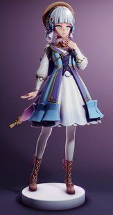 STL модель для 3d друку Ayaka аніме Геншин Імпакт AS003002 фото