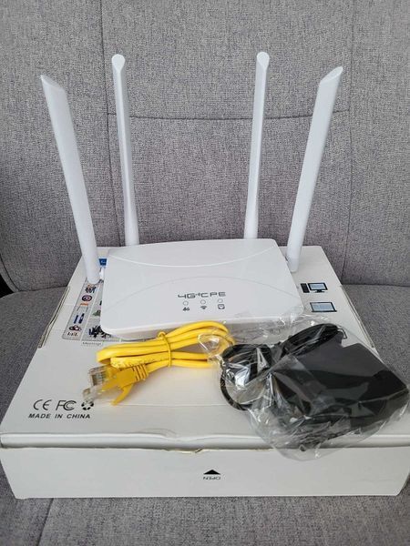 4G LTE WIFI Роутер 150 Мбіт/с з 4 зовнішніми антенами та підсилювачем сигналу стаціонарний AS001081 фото