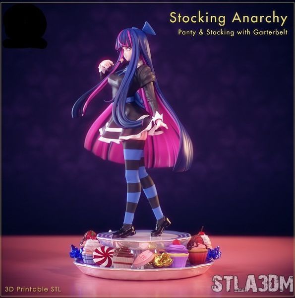 STL модель Stocking Anarchy аніме Трусяшка та Панчошка AS003150 фото