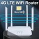 4G LTE WIFI Роутер 150 Мбіт/с з 4 зовнішніми антенами та підсилювачем сигналу стаціонарний AS001081 фото 2
